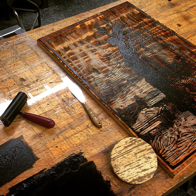 Just making some forgeries in the #printshop... I mean making some demo pieces in the