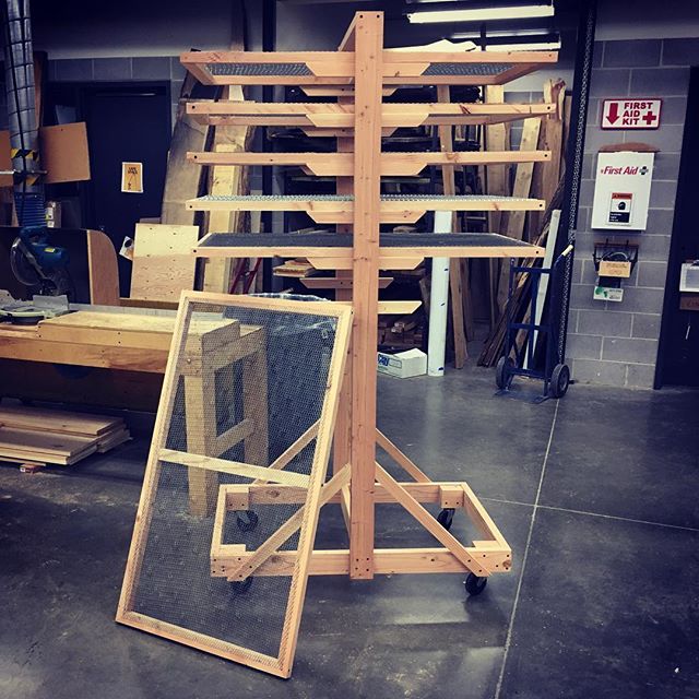 Custom drying rack cart!