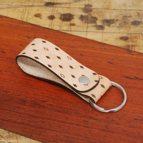 Key Fob With Split Ring Diamonds